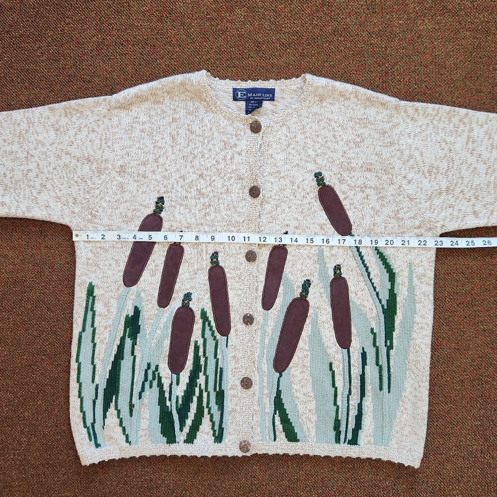 Vintage E Main Line by Eagle's Eye Sweater with Cattails - Picture 10 of 11